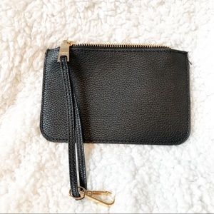 Bebe Small Black Change Purse Wallet